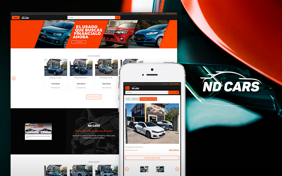Cliente NDCars tienda online
